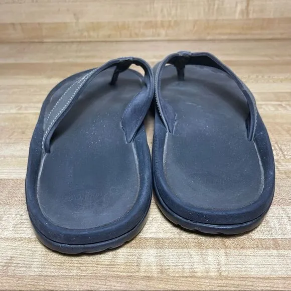 OluKai Men's Ohana Beach Sandals - Kona/Kona Gray Mens Size 14