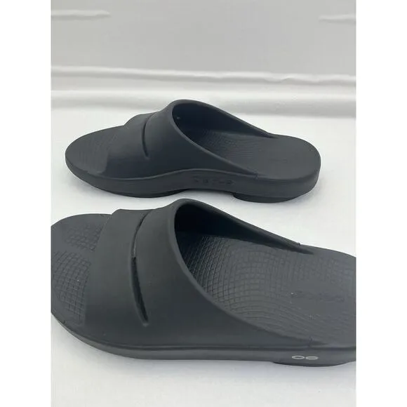 Oofos Ooahh Slide Sandals Men's Size 9 Black