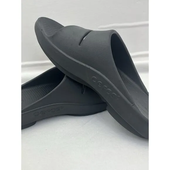 Oofos Ooahh Slide Sandals Men's Size 9 Black