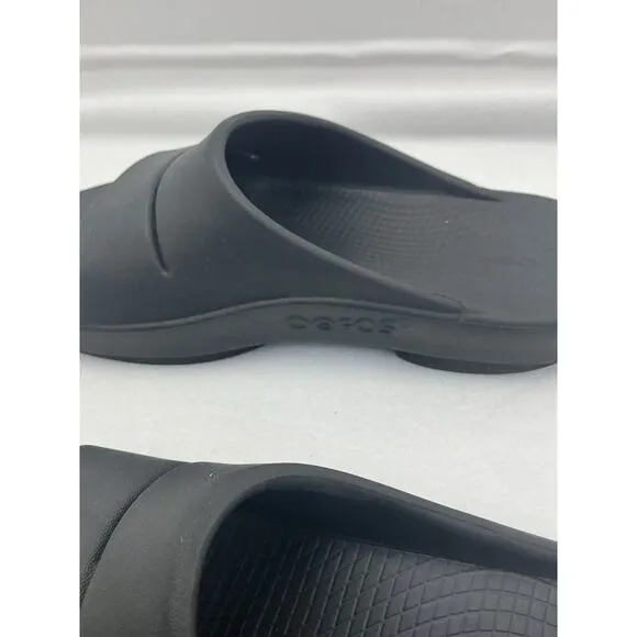 Oofos Ooahh Slide Sandals Men's Size 9 Black