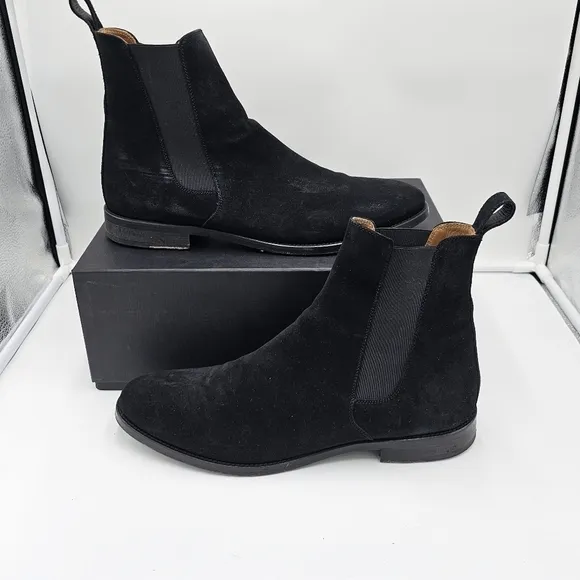 ORO Classic Black Men's Chelsea Boots Size 11