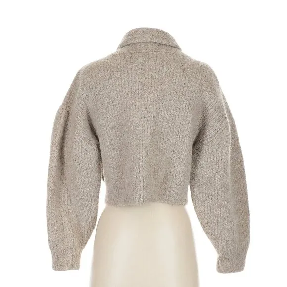 Ozma Sloan Alpaca Cardigan Sweater in Brush Small