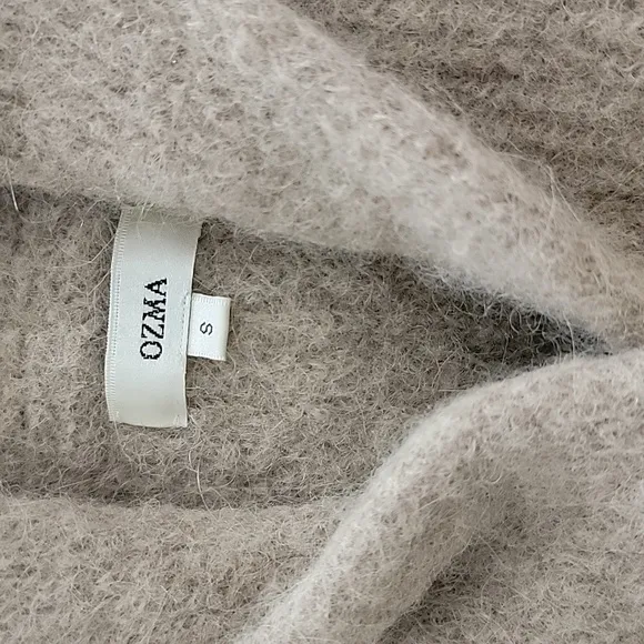 Ozma Sloan Alpaca Cardigan Sweater in Brush Small