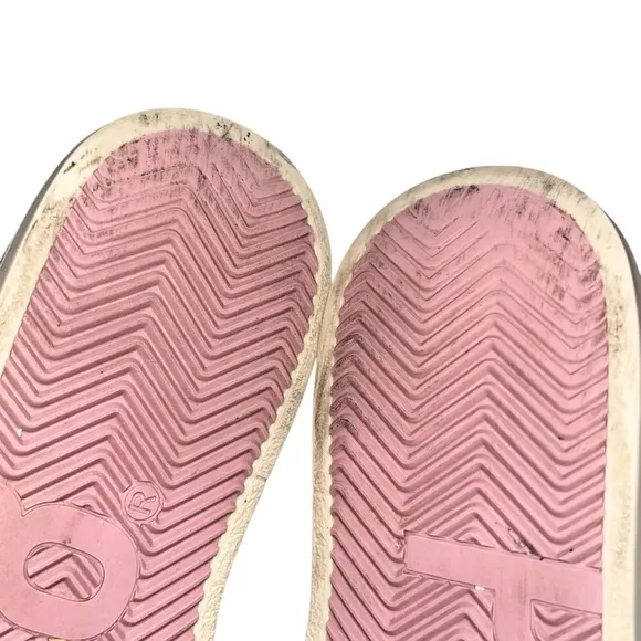 P448 John White Tartan Low Top Pink &amp; White Sneakers Shoes EURO size 40