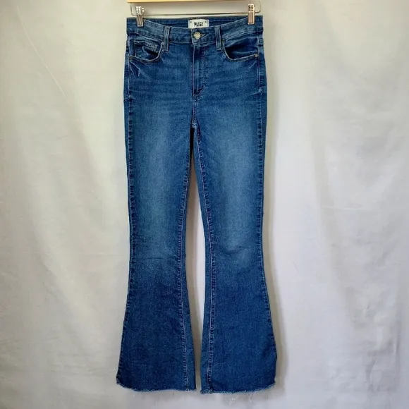 Paige High Rise Bell Canyon Distressed Jeans Size 28