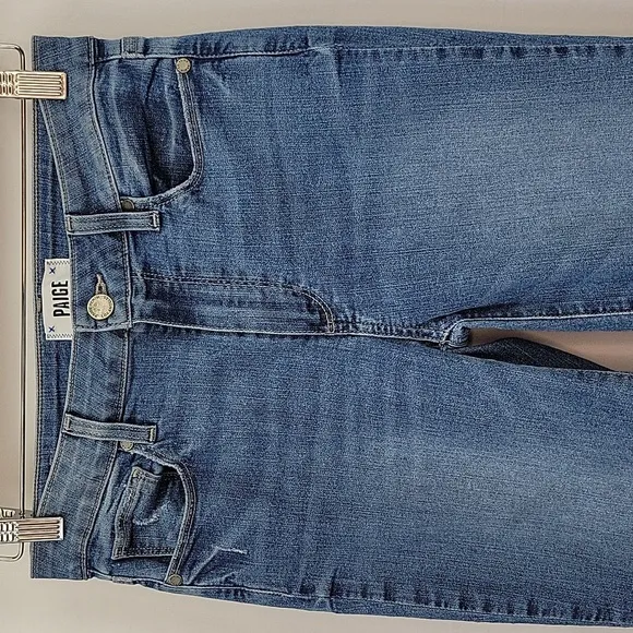 Paige High Rise Bell Canyon Distressed Jeans Size 28