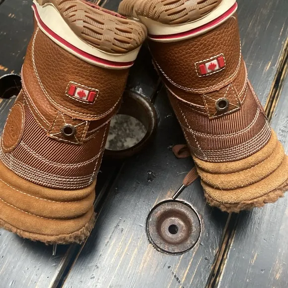 PAJAR Winter Trooper Boots in Cognac - Size 8-8.5