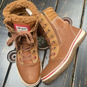 PAJAR Winter Trooper Boots in Cognac - Size 8-8.5