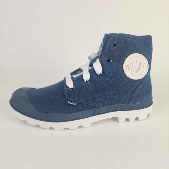 PALLADIUM Blanc Hi Hiking Outdoors Canva Boots Blue Men Boots