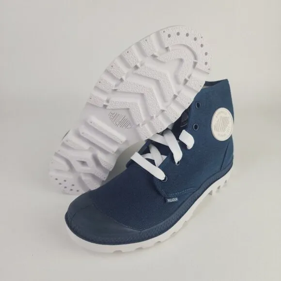 PALLADIUM Blanc Hi Hiking Outdoors Canva Boots Blue Men Boots