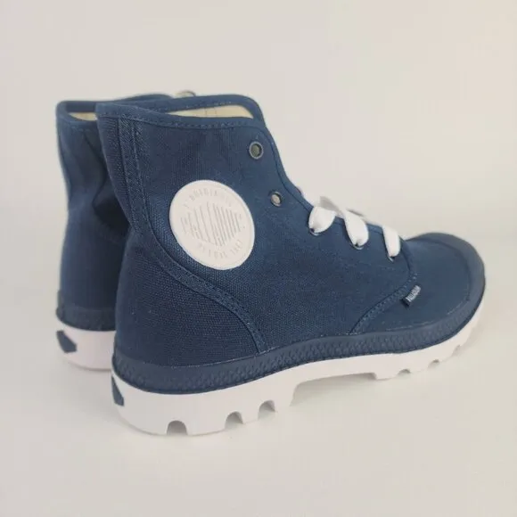 PALLADIUM Blanc Hi Hiking Outdoors Canva Boots Blue Men Boots