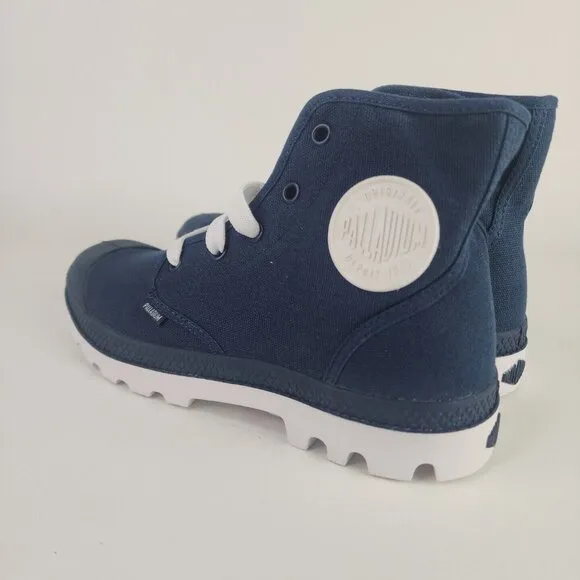 PALLADIUM Blanc Hi Hiking Outdoors Canva Boots Blue Men Boots