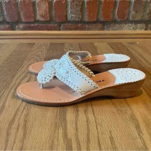 Palm Beach Sandals White Size 7 NWOT