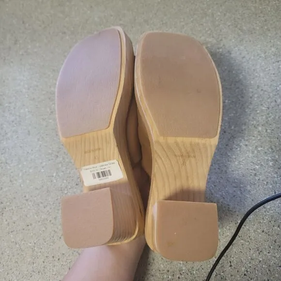 Paloma Wool Brown Valencia Slide Platform Sandals Size 41