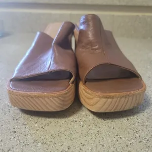 Paloma Wool Brown Valencia Slide Platform Sandals Size 41