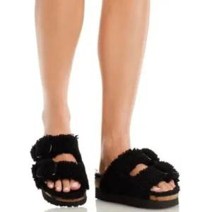 Papillo Birkenstock Arizona Big Buckle Teddy Shearling Platform Sandal 38 7 N 7N