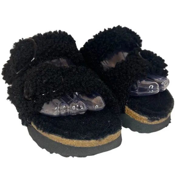 Papillo Birkenstock Arizona Big Buckle Teddy Shearling Platform Sandal 38 7 N 7N