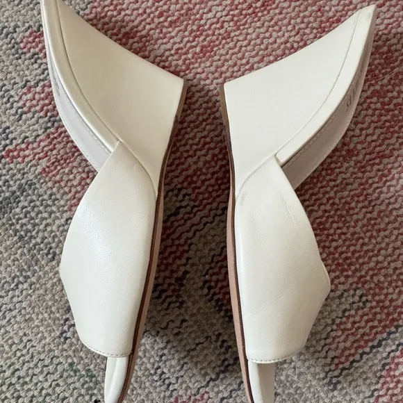Paris Texas Women's Cream Wedge Sandals