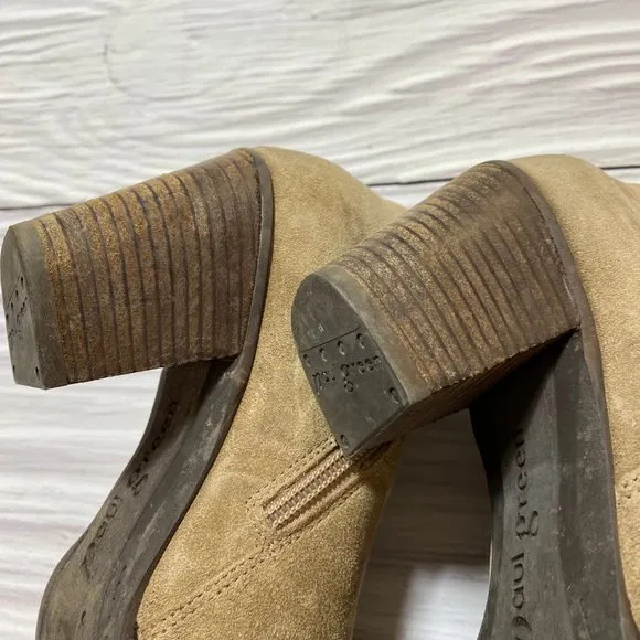 Paul Green Brown Reese Suede Leather Booties
