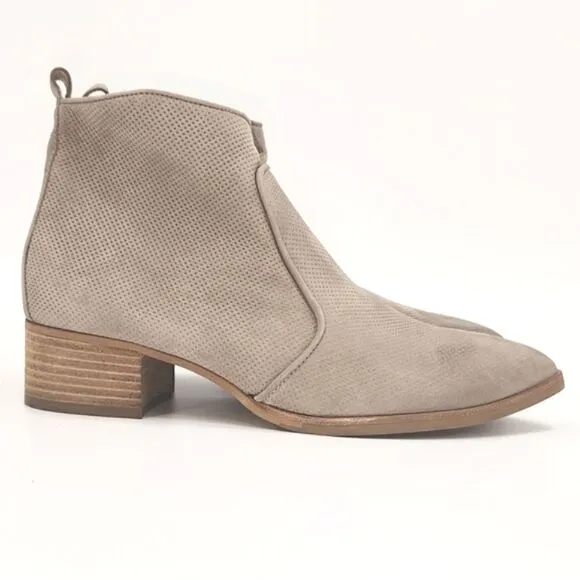 Paul Green Danny Block Heel Ankle Boots Booties Women's UK Size 5 Beige