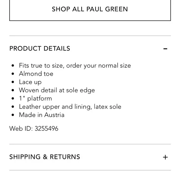 Paul Green Metallic Lace Up Loafers