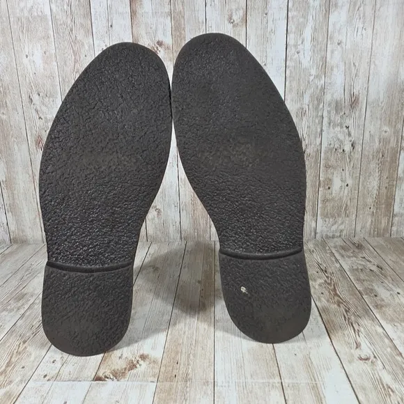 Peal &amp; Co Desert Boots Suede Leather Chukka Ankle Boots Brown Size 10 D