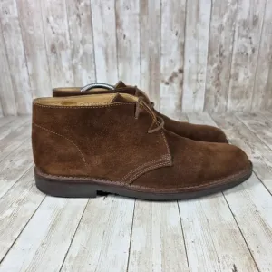 Peal &amp; Co Desert Boots Suede Leather Chukka Ankle Boots Brown Size 10 D