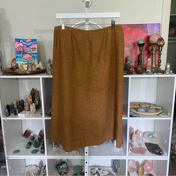 Pendleton wool skirt vintage size 18 // 32” waist wool equestrian skirt
