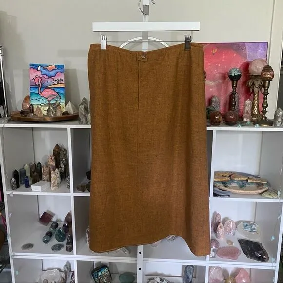 Pendleton wool skirt vintage size 18 // 32” waist wool equestrian skirt
