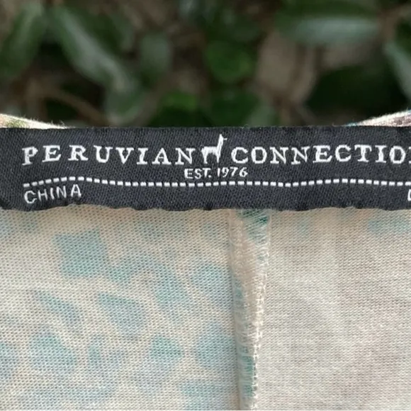 Peruvian Connection Talia Maxi Dress L gorgeous &amp; soft 95% viscose 5% elastin.