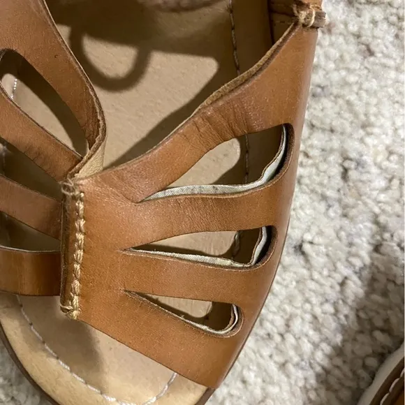 PIKOLINOS Marazul Sandals Women's Size 42 US 10 Brown Leather Lace Up