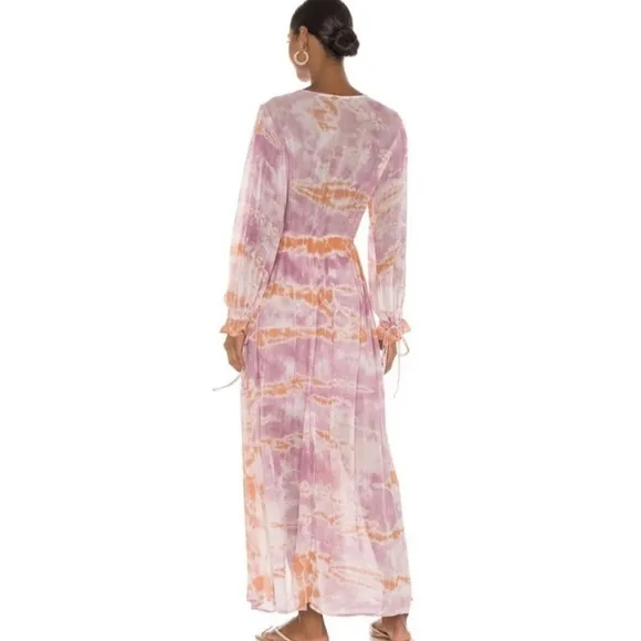 Pink Pastel Tie Dye Maxi Dress - Young Fabulous &amp; Broke