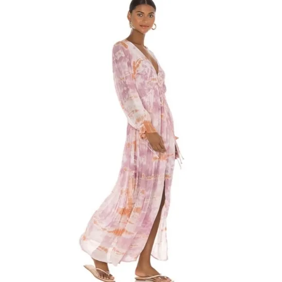 Pink Pastel Tie Dye Maxi Dress - Young Fabulous &amp; Broke