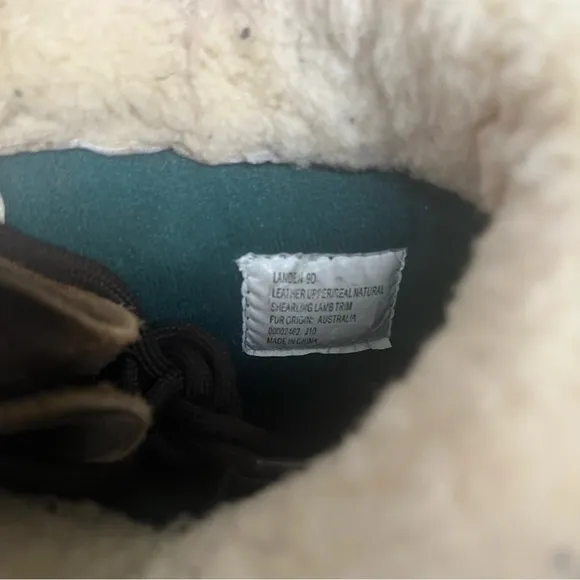 Polo Ralph Lauren Landen Waterproof Leather Sherpa Winter Boots Men’s Size 9 D