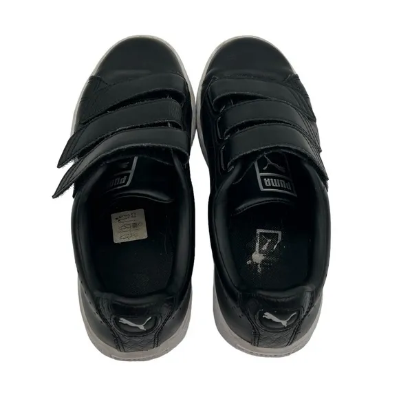 Puma Black Basket Classic Strap Sneakers Size 4.5 Men’s