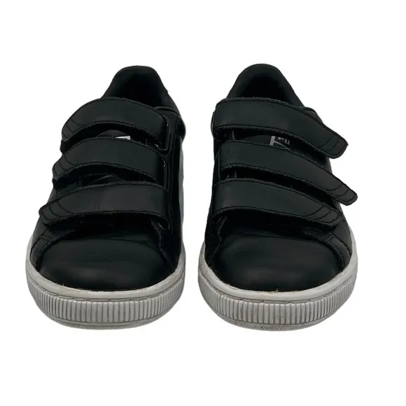 Puma Black Basket Classic Strap Sneakers Size 4.5 Men’s