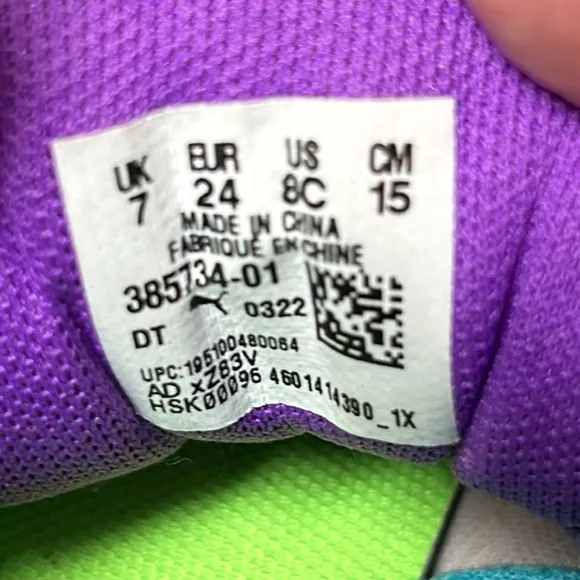 Puma MB 1 Be You MELO high top infants sneakers.  Size 8C. Box included.