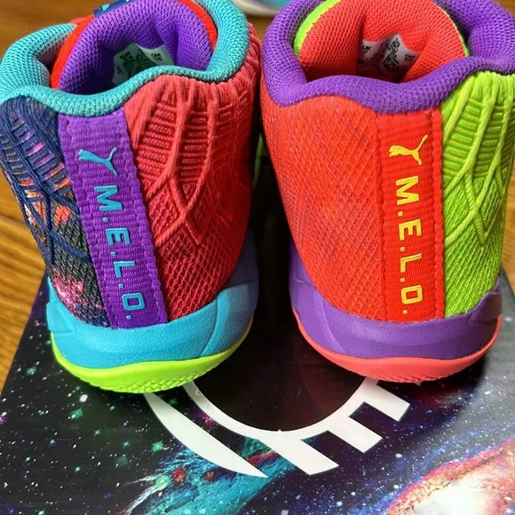 Puma MB 1 Be You MELO high top infants sneakers.  Size 8C. Box included.