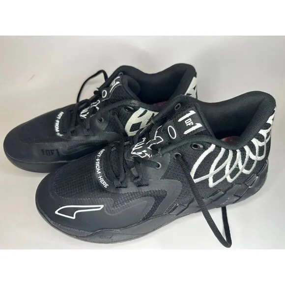 PUMA MB.01 Lo Team Colors Basketball Sneakers Shoes Black Size 9