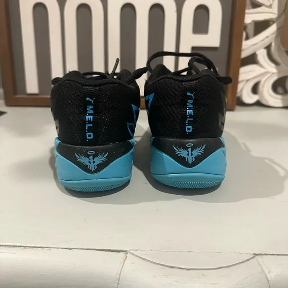 Puma Mb.02 Basketball  Youth Boys Black Sneakers Athletic Shoes size 1Y