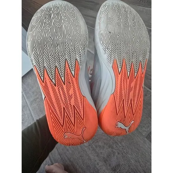Puma MB.02 Basketball Shoes LaMelo Gorange Gray and Orange Size 6.5