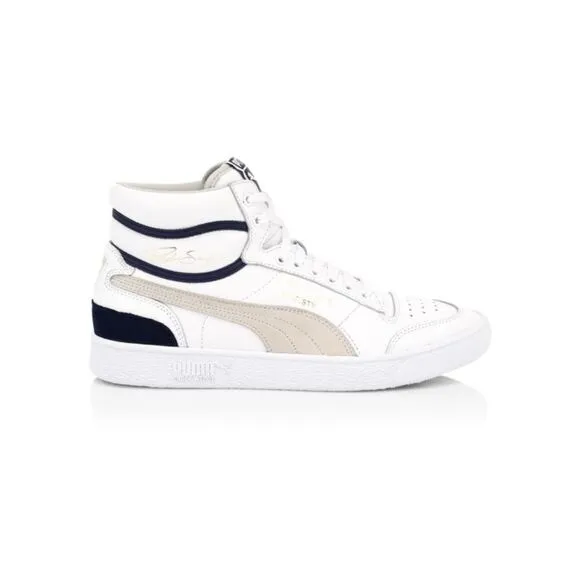 Puma Men's Ralph Sampson Leather Mid-Top Sneakers size 8