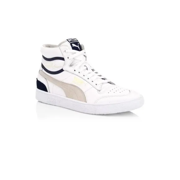 Puma Men's Ralph Sampson Leather Mid-Top Sneakers size 8