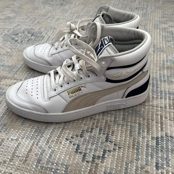 Puma Men's Ralph Sampson Leather Mid-Top Sneakers size 8