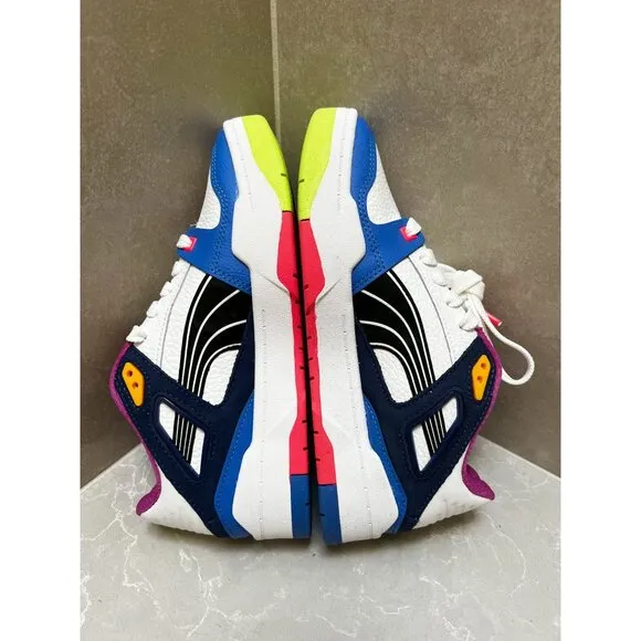PUMA Slipstream Invader Sunset Sneaker Sz 5 Junior White Black Bluemazing NWB