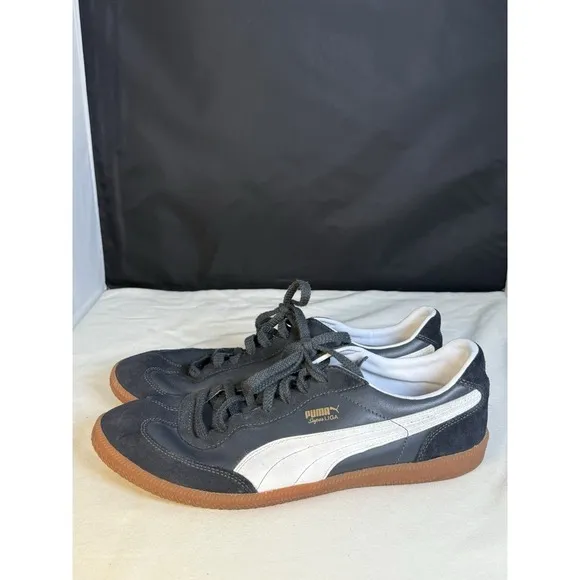 Puma Super Liga OG Mens 14 Black Athletic Casual Shoes Sneakers 356999-09 48.5