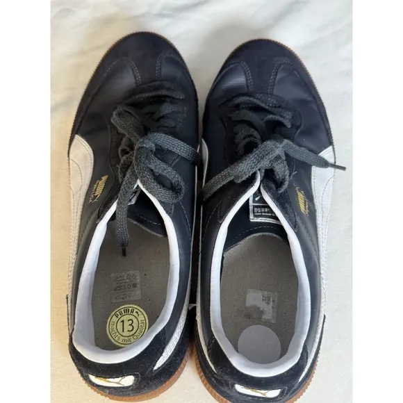 Puma Super Liga OG Mens 14 Black Athletic Casual Shoes Sneakers 356999-09 48.5