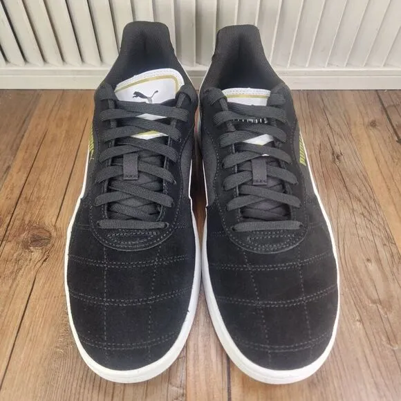 Puma Astro Kick Mens Sz 10.5 Black White Suede Skater Sneakers Shoes 369115-01