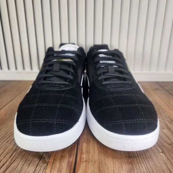 Puma Astro Kick Mens Sz 10.5 Black White Suede Skater Sneakers Shoes 369115-01