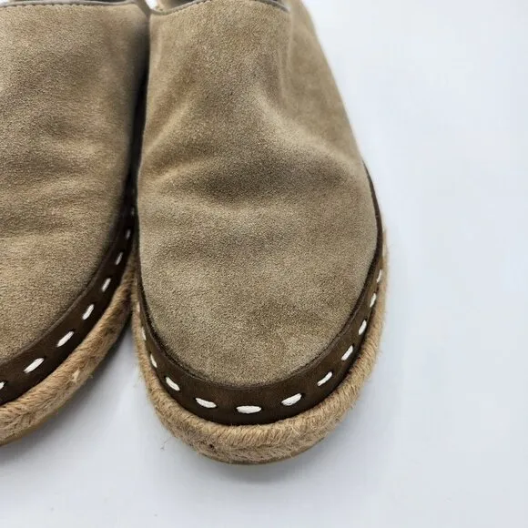 Rag &amp; Bone Canyon Espadrille Suede Flat Loafers Size 35 US 5 Olive Green